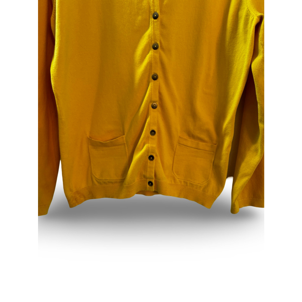 Boden‎ Yellow Cardigan Sweater Women’s 10 or medium | Lightweight Button-Up